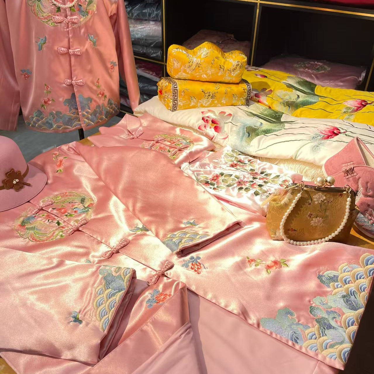[增幅增寿]新中式刺绣女款老人衣寿服七件套年轻高端全套冲喜长袍