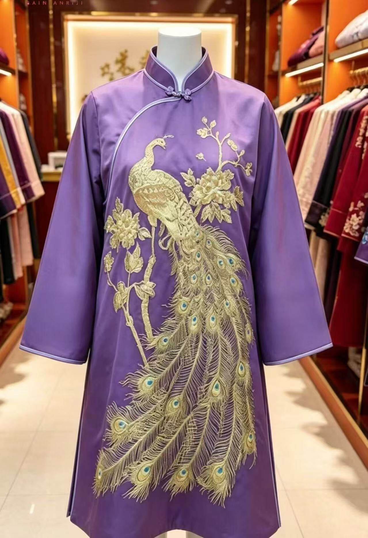 新款寿服女七件套老人寿终衣服高档真丝刺绣冲喜装老衣百年服全套