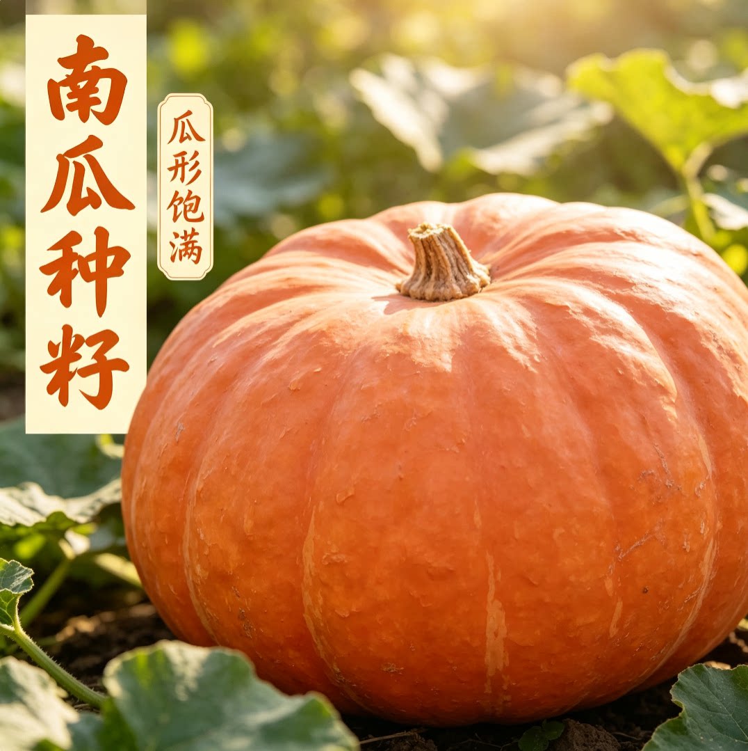 磨盘大南瓜种子巨型甜面大南瓜种籽味甜面南瓜蔬菜种源