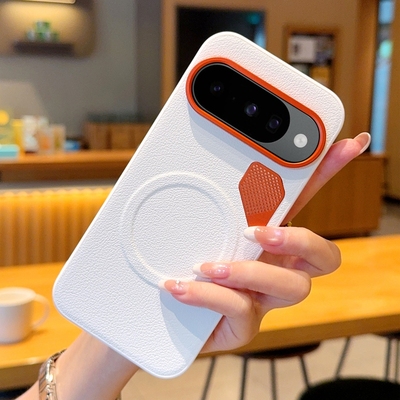 适用谷歌GooglePixel10手机壳素皮磁吸无线充谷歌GooglePixel10pro大孔镜头加高防摔保护套Pixel10proXL散热