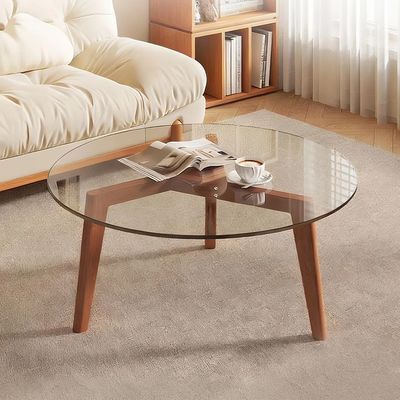 小户型茶几桌子边款钢化玻璃