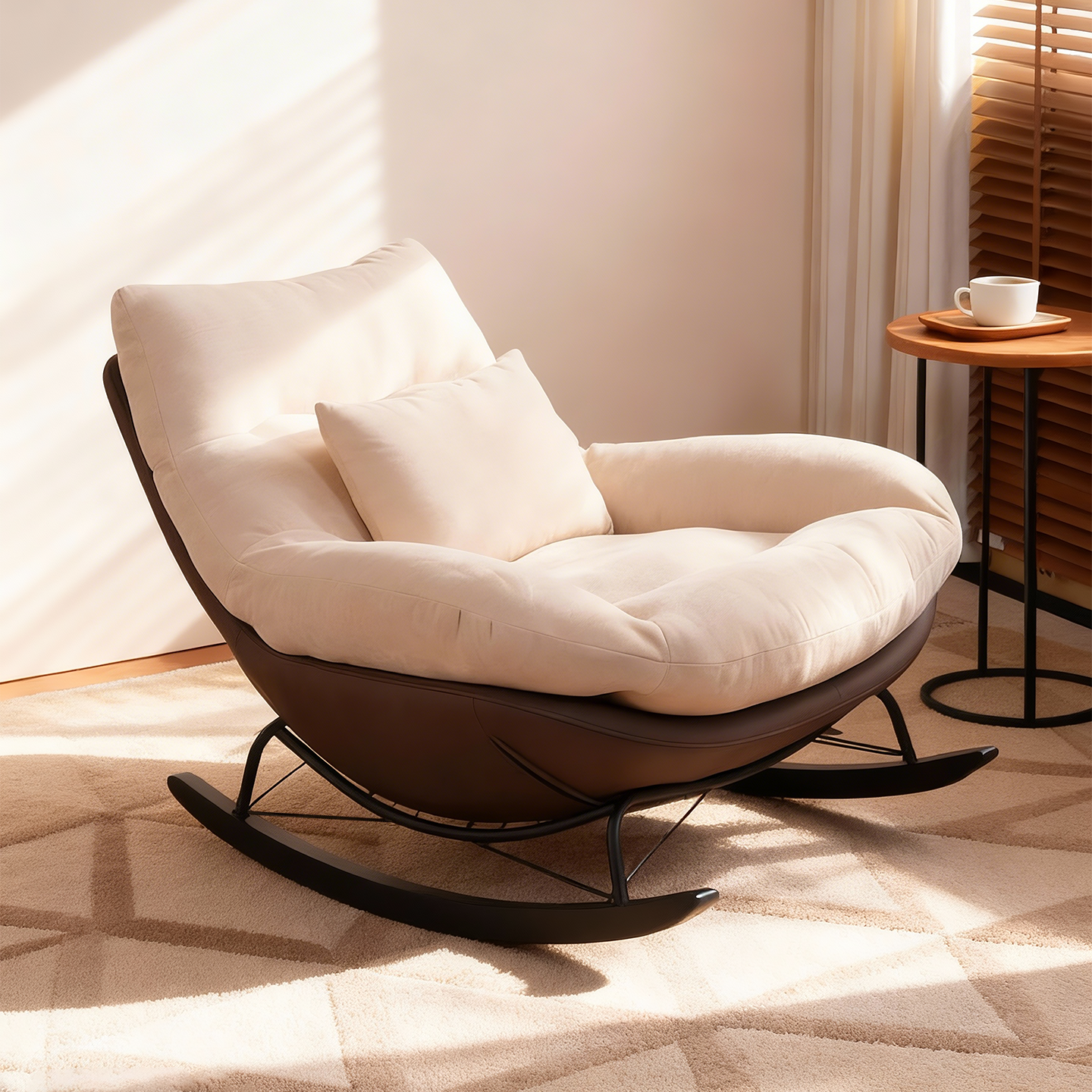 摇椅大人躺椅阳台家用休闲客厅懒人摇摇椅设计师复古单人沙发椅子,住宅家具,摇椅,淘宝优惠券,粉丝福利购,淘宝优惠卷