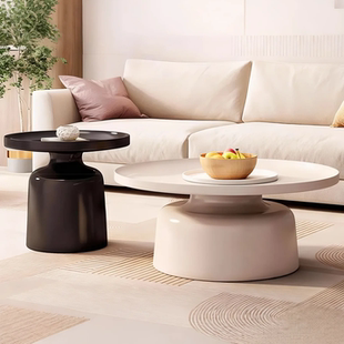 2025新款茶几小户型客厅家用北欧轻奢现代简约侘寂风创意极简边几