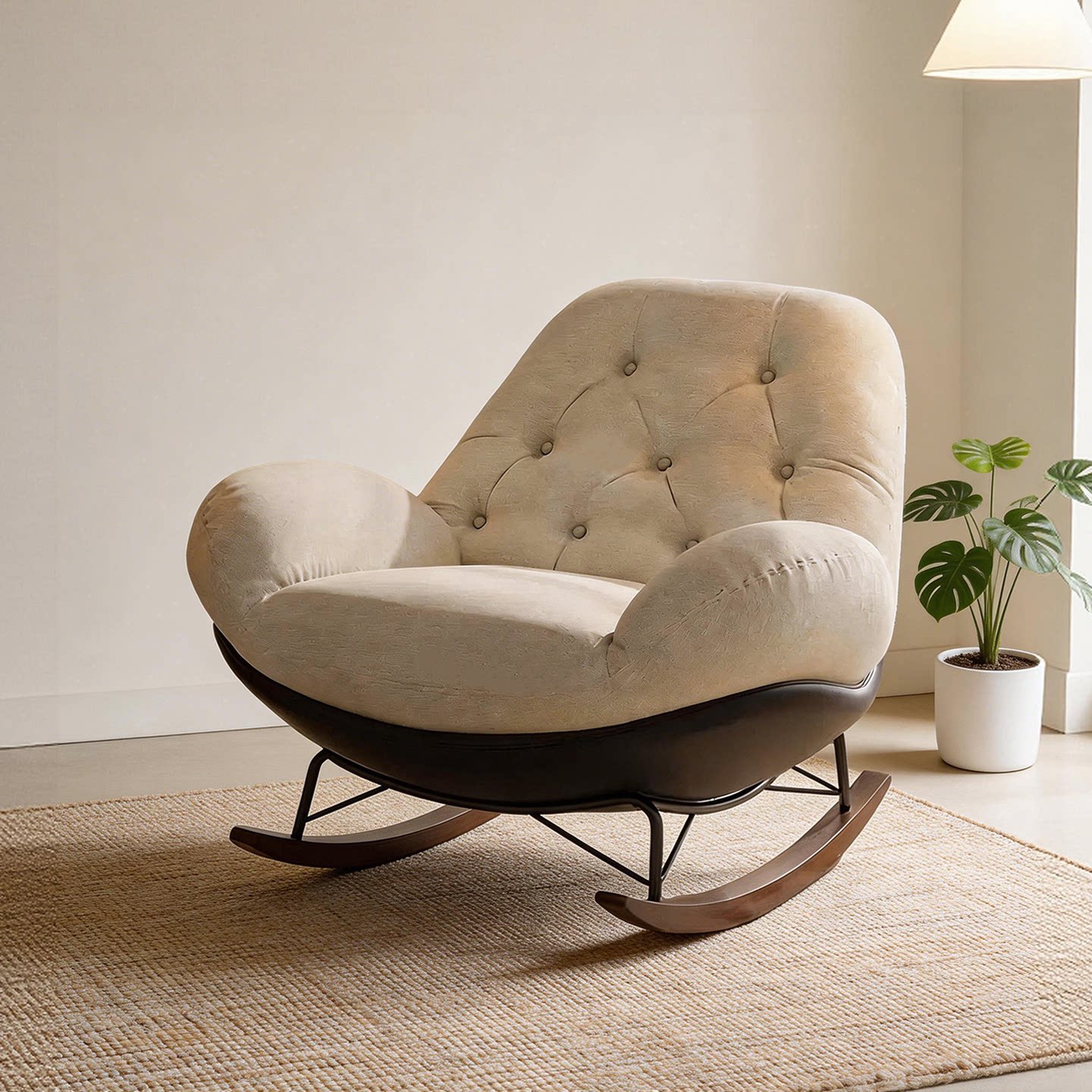 摇摇椅沙发复古大人躺椅家用客厅阳台休闲单人椅可躺可睡懒人沙发