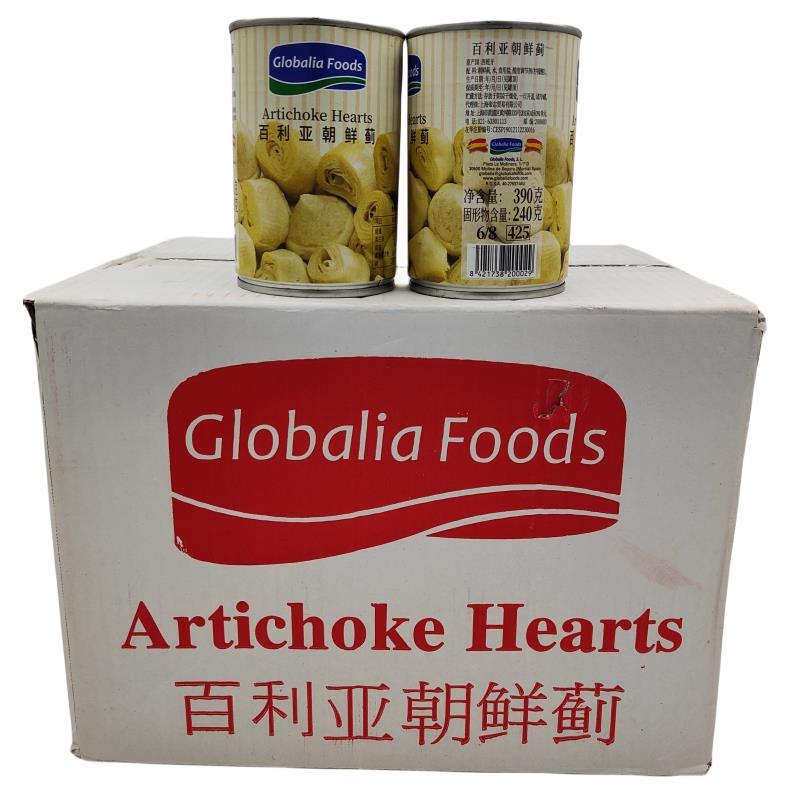 西班牙进口百利亚牌亚之竹芯朝鲜蓟洋蓟心390g沙拉披萨西餐前菜
