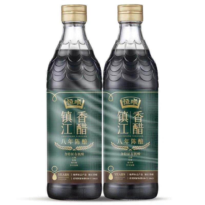 山姆代购 恒顺镇江香醋八年陈酿580ml*2瓶 凉拌饺子蘸料陈醋