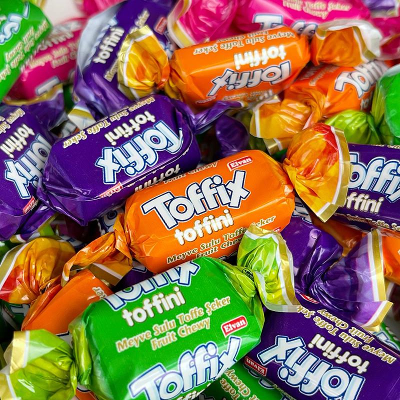 土耳其进口ELVAN TOFFIX什锦果汁软糖奶糖草莓樱桃味糖果零食喜糖