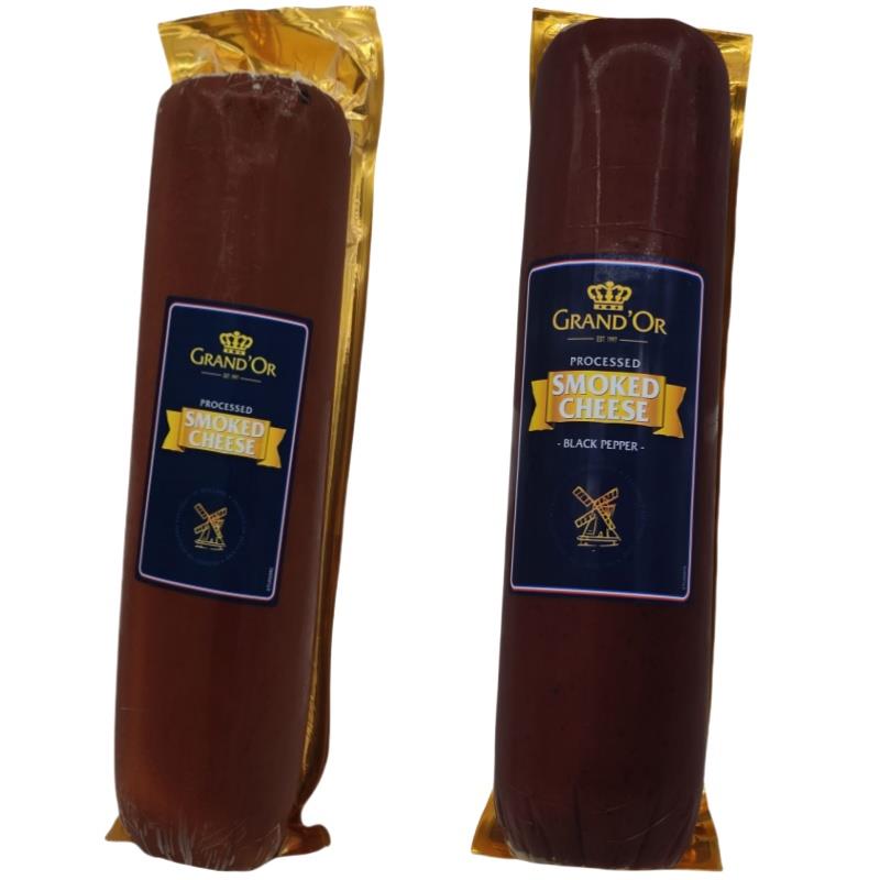 荷兰格兰特原味黑胡椒味熏制再制干酪烟熏奶酪即食芝士原装2.8kg