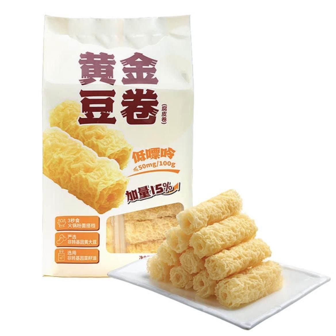 山姆代购 黄金豆卷腐皮卷凉拌麻辣烫螺蛳粉3秒即食火锅炸腐竹