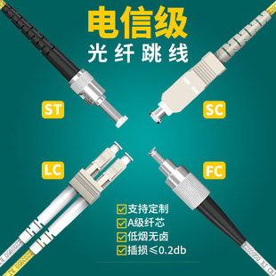 永定lc-lc万兆光纤跳线铠装LC-LC 万兆多模10G25G双芯OM3尾纤50/1