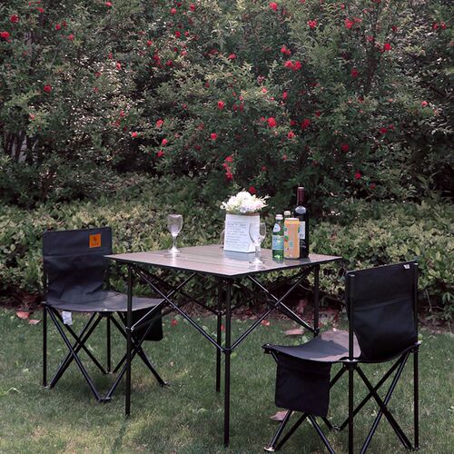 Fantasy Garden梦花园户外铝合金折叠桌便携式露营野餐烧烤摆摊桌