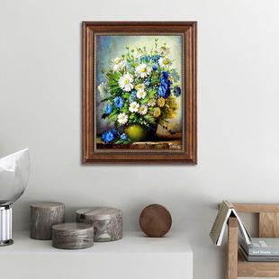 北欧风客厅装 油画挂画 饰画世界名画莫奈墙画玄关过道简欧壁画欧式