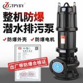 WQB防爆BT4CT4潜水排污泵矿用隔爆大流量潜污泵煤矿无堵塞污水泵