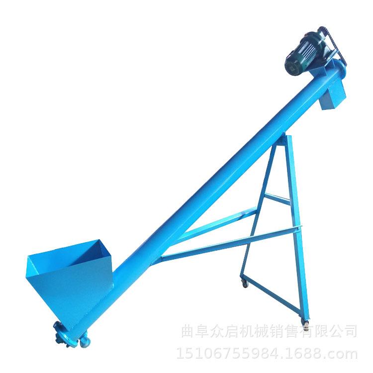 锯末装车铁管蛟龙输送机稻谷装车机管式水泥沙土输送机