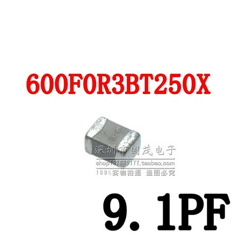 ATC高频电容600F0R3BT250XT进口原装9.1PF250V NP00805