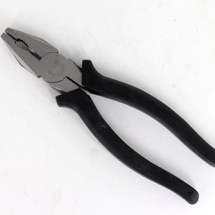 包邮金力狮8寸日式黑色手柄钢丝钳胶钳钳子老虎钳平口钳克丝钳