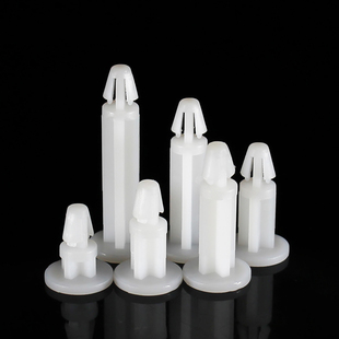 塑料平底隔离柱PCB板垫高柱尼龙绝缘支架线路板支撑柱固定卡扣TMS