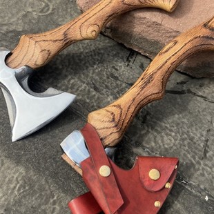 奇星新品勇士战斧全钢锻打斧头户外露营劈柴伐木战斧家用剁骨斧子