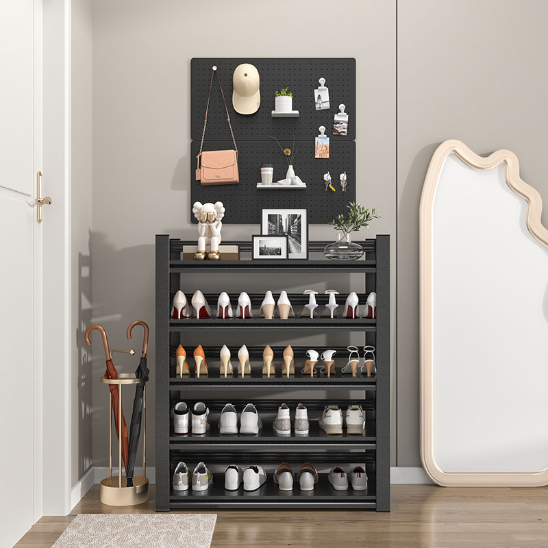 鞋架家用门口多层钢制简易入户鞋柜置物架门后室内铁艺收纳鞋架子