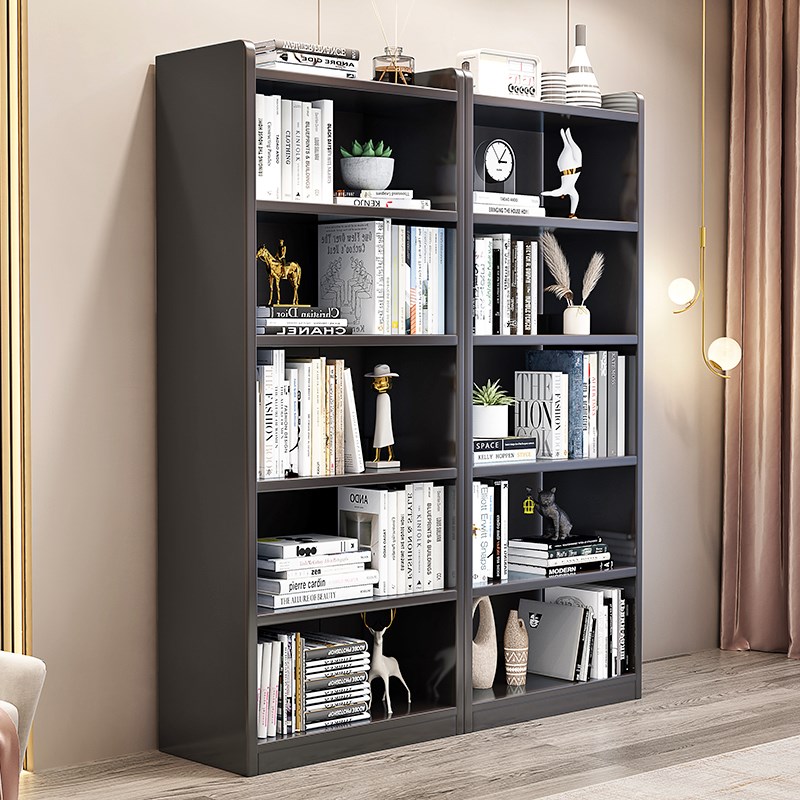 书架落地靠墙置物架客厅展示架卧室收纳架储物柜简易多层家用书柜