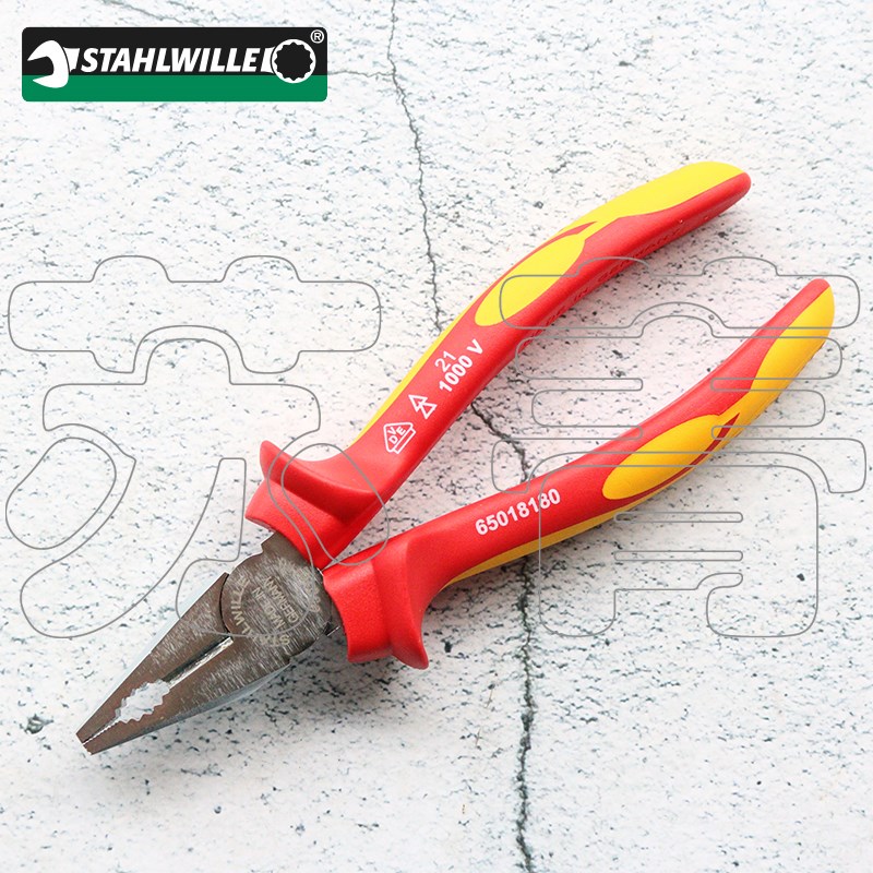 德国原装达威力STAHLWILLE绝缘镀铬钢丝钳 6501 VDE系列