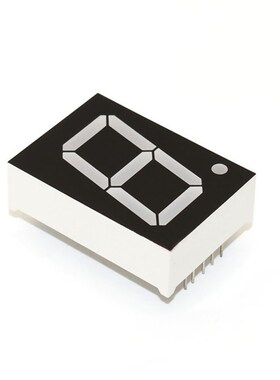 1英寸LED数码管 24x34mm 共阳 10016 高亮 红/绿/蓝/橙色 1位10脚