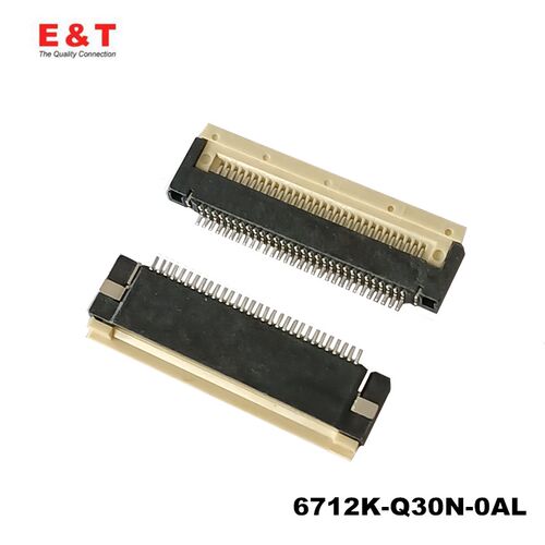 Entery恩得利 6712K-Q30N-0AL 连接器0.5 30P翻盖下接FPC排线插座