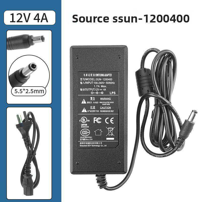 原装索源SOY/SUN-1200400摄像机电源线HKC显示器12V4A电源适配器