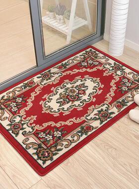机织地毯入户地垫门垫红色进门脚垫家用防滑厨房门口客厅玄关垫子