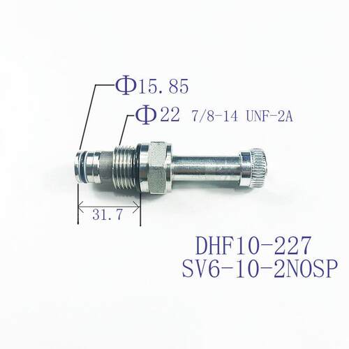 二位二通液压螺纹插装双向常开电磁阀SV6-10-2NOSP/DHF10-227L