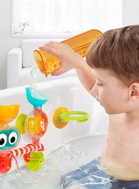 Yookidoo幼奇多儿童洗澡玩具宝宝浴缸玩水花洒水车浴室戏水泡澡中