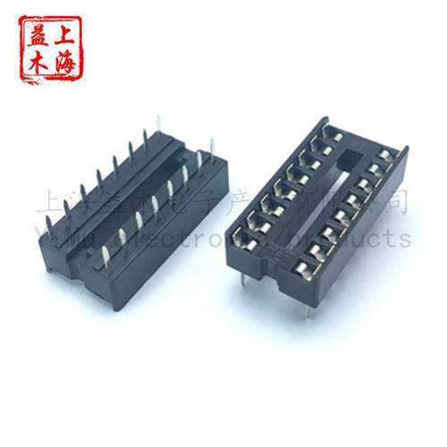 方孔圆孔插座IC-4P6P8P10P14P16P18P20P22P24P28P32P40P48P宽窄