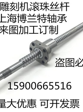 雕刻机滚珠丝杆SFU1204 1604 1605 1610 2005 2010 2505 2510