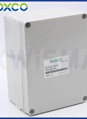 BOXCO原装进口AGS-152010塑料防水接线盒配电箱ABSPC阻燃透明IP67