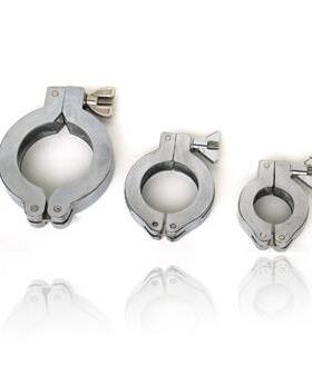 真空卡箍304不锈钢卡箍KF16/10/25/40/50铝合金快装卡箍氟胶支架