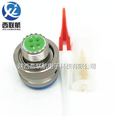 4芯航空插头JY27467T11F04PN插座连接器电缆头接插件