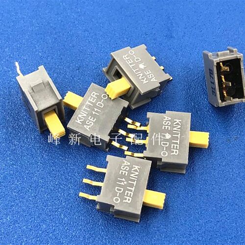 台湾立式2档3脚小微型拨动开关波动防尘滑动开关电源ASE11D-0开关