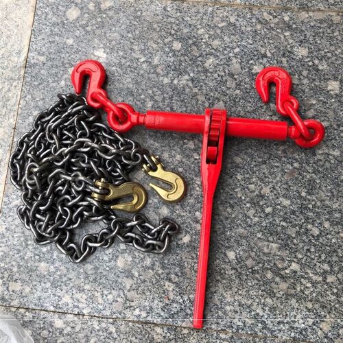 双钩拉紧器G80锰钢链条收紧器大车板车运输捆绑用棘轮杠杆钢铰链