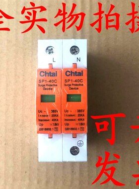 SP1-40浪涌保护器2P4P防雷器220V380V光伏家用避雷器电涌保护器1P