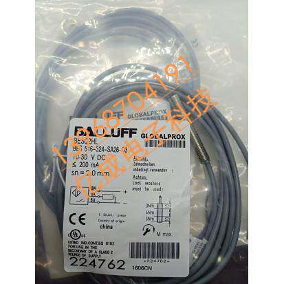 全新巴鲁夫电感式接近开关BES01AJ BES 516-324-EO-C-PU-10传感器