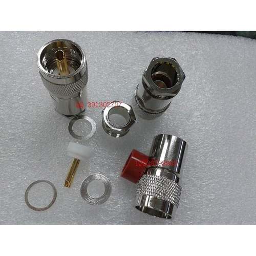 高频射频SL16/UHF公头 5件套 50-7LMR400同轴射频电缆 UHF连接器