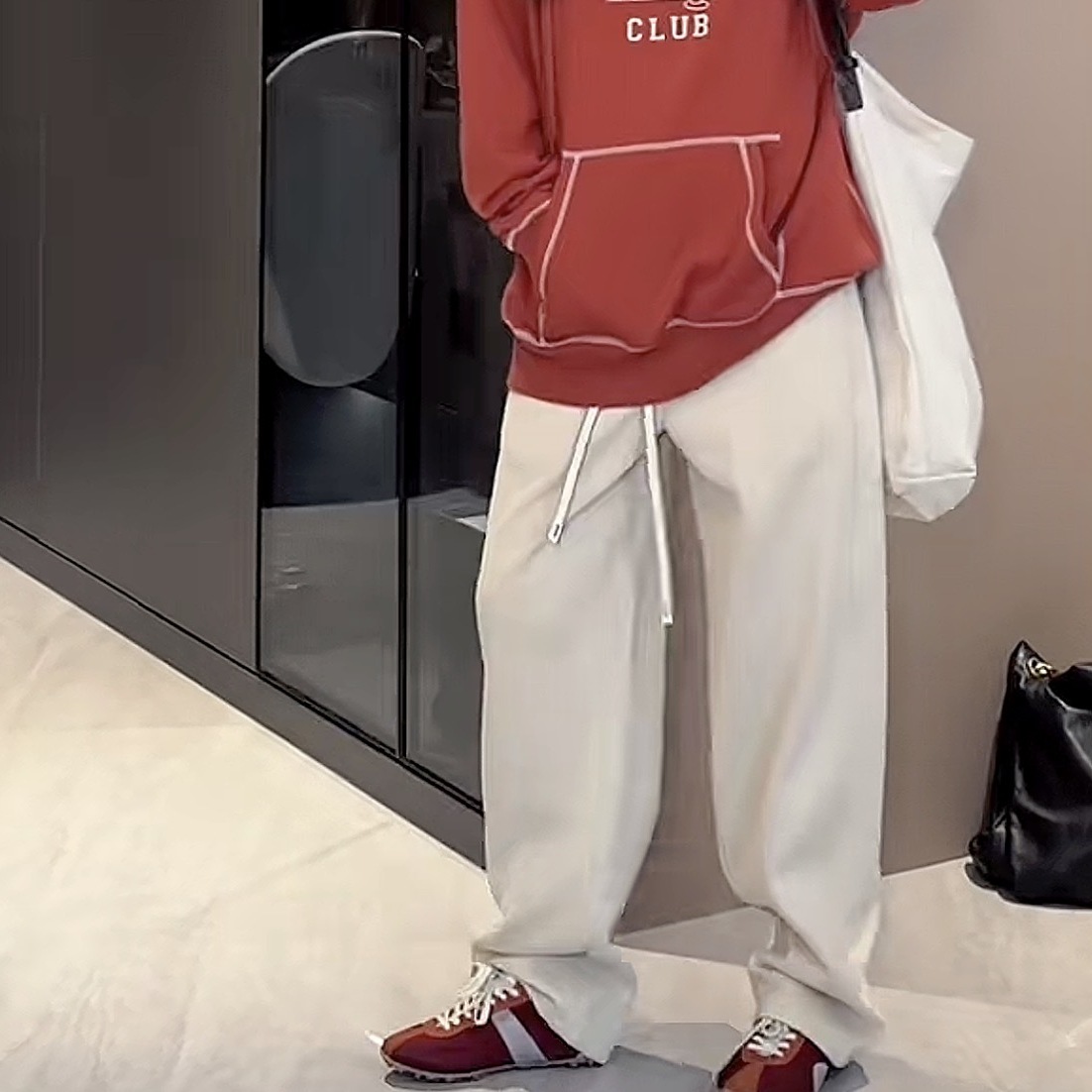 AMAZING IN | 棉质 | 慵懒休闲弯刀卫裤女 A250630-AI56BSP10543H