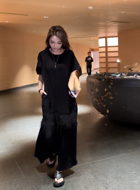 AMAZING IN | 1oo%亚麻 |灯笼泡泡袖蕾丝连衣裙A250331-AI54BDR13