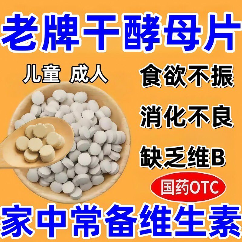 老牌消化片干酵母片食母酵母菌生肠胃用药