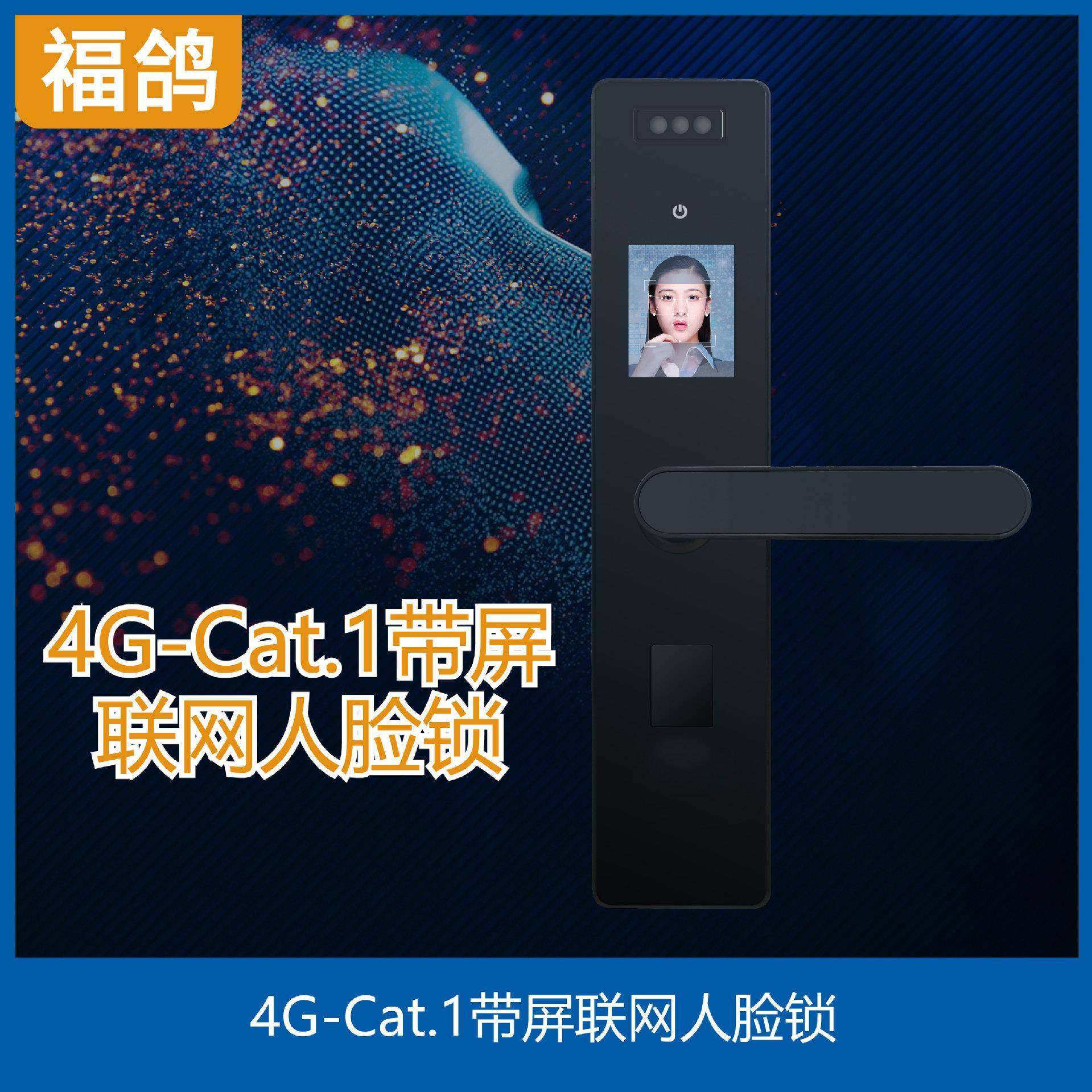 4G-Cat.1酒店人脸智能锁/远程照片下发/4G公寓民宿校园宿舍