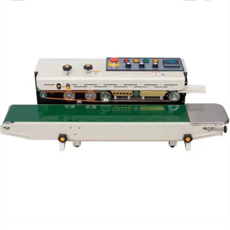 连续式封口机厂家直销FRD100型墨轮印字打码热封塑料袋封口机