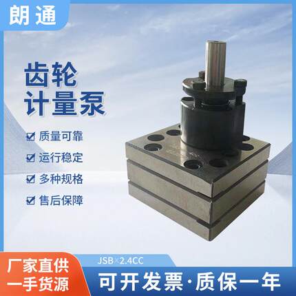 厂家供应JSB*2.4CC齿轮计量泵流体计量输送齿轮泵PU鞋机计量泵