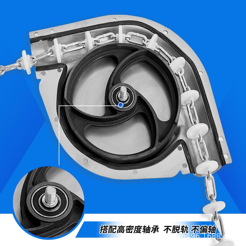 畜牧设备90度猪舍自动化料线链条上料转角器养殖场料线塞盘转角轮