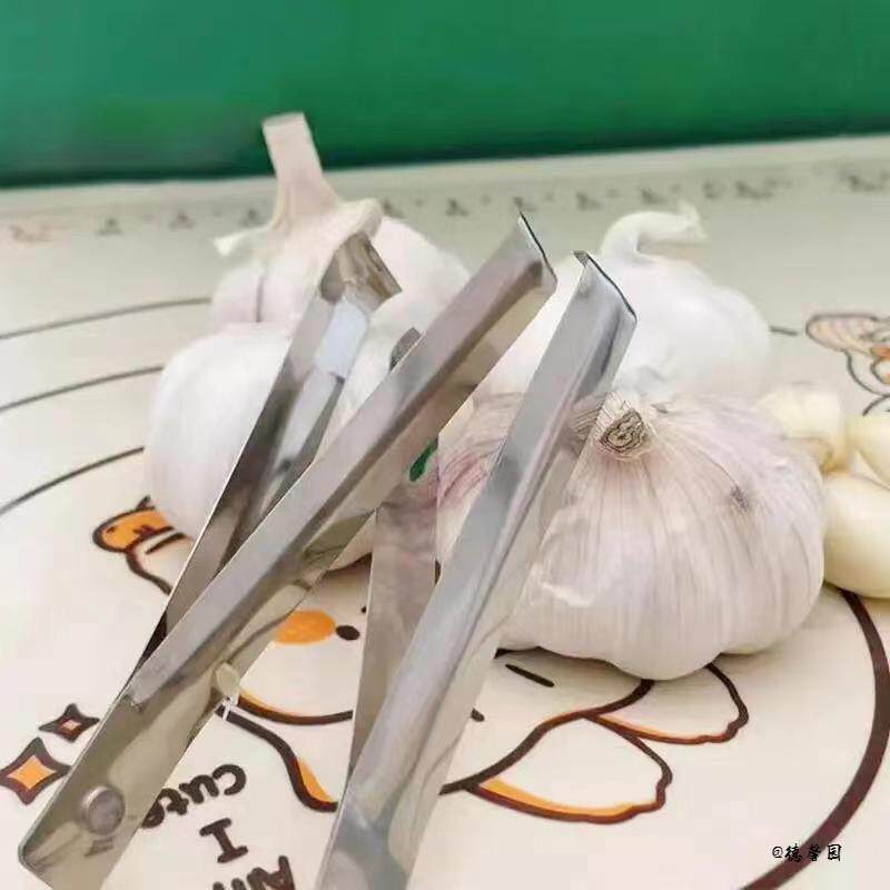 多功能鱼骨剥蒜拔毛器剥蒜夹夹子镊子厨房工具不锈钢拔鱼刺猪毛夹