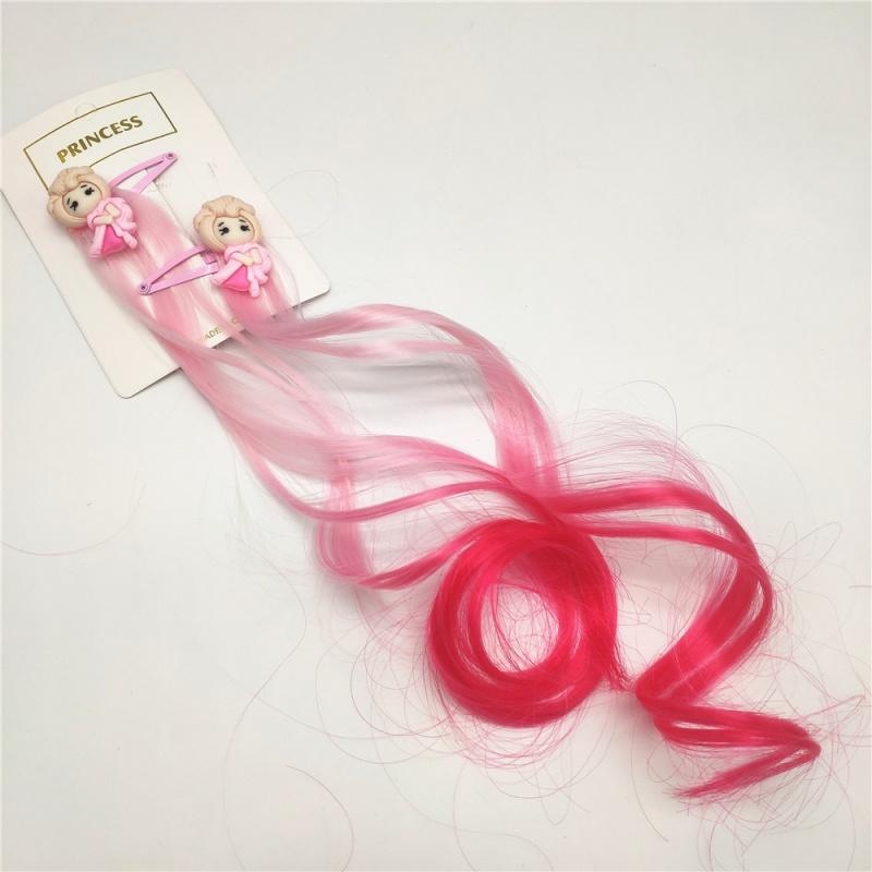 彩色发卡假发发夹发饰女生艾莎